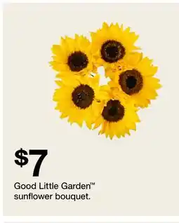 Target Good Little Garden sunflower bouquet offer