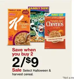 Target Select Halloween & harvest cereal offer
