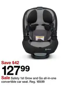 Target Safety 1st Grow and Go all-in-one convertible car seat offer