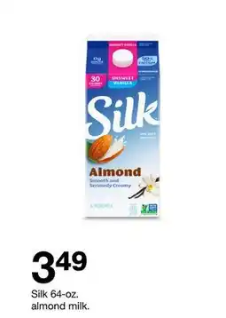 Target Silk 64-oz. almond milk offer