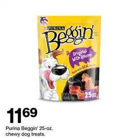 Target Purina Beggin' 25-oz. chewy dog treats offer