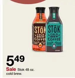 Target Stok 48 oz. cold brew offer