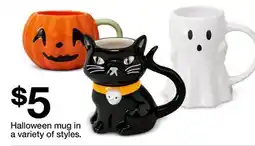 Target Halloween mug in a variety of styles offer