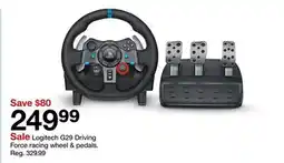 Target Logitech G29 Driving Force racing wheel & pedals offer