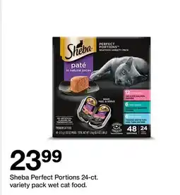 Target Sheba Perfect Portions 24-ct. variety pack wet cat food offer
