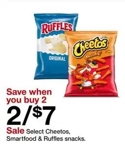 Target Select Cheetos, Smartfood & Ruffles snacks offer