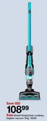 Target Bissell ReadyClean cordless, bagless vacuum offer