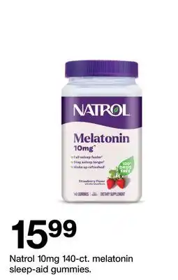 Target Natrol 10mg 140-ct. melatonin sleep-aid gummies offer