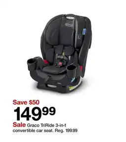 Target Graco TriRide 3-in-1 convertible car seat offer