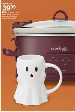 Target Crock-Pot 6-qt. Cook & Carry ceramic programmable slow cooker offer