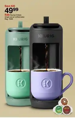 Target Keurig K-Mate single-serve coffeemaker offer