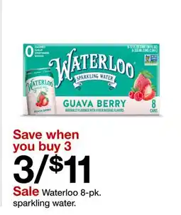 Target Waterloo 8-pk. sparkling water offer