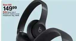 Target Beats Solo 4 Bluetooth wireless on-ear headphones offer