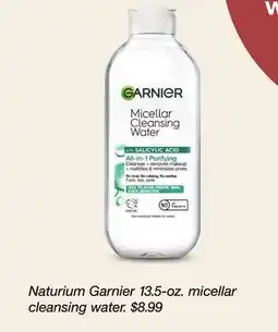 Target Naturium Garnier 13.5-oz. micellar cleansing water offer