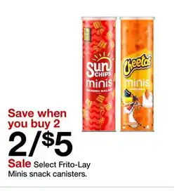 Target Select Frito-Lay Minis snack canisters offer