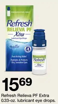 Target Refresh Relieva PF Extra 0.33-oz. lubricant eye drops offer