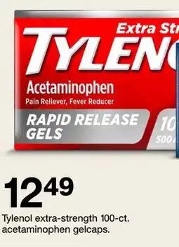 Target Tylenol extra-strength 100-ct. acetaminophen gelcaps offer
