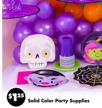 Dollar Tree Solid Color Party Supplies offer