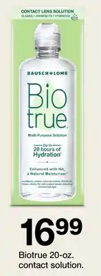 Target Biotrue 20-oz. contact solution offer