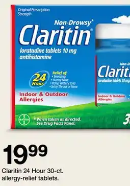 Target Claritin 24 Hour 30-ct. allergy relief tablets offer