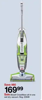 Target Bissell CrossWave all-in-one wet dry vacuum offer