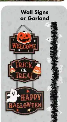Dollar Tree Wall Signs or Garland offer