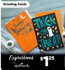 Dollar Tree Expressions Greeting Cards offer