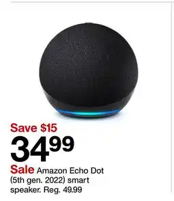 Target Amazon Echo Dot (5th gen. 2022) smart speaker offer