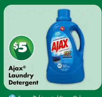 Dollar Tree Ajax Laundry Detergent offer