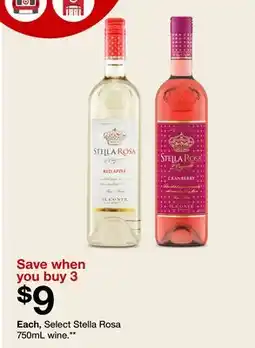 Target Select Stella Rosa 750mL wine offer