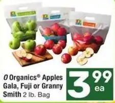 Albertsons O Organics Apples Gala, Fuji or Granny Smith offer