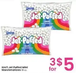 Albertsons Kraft Jet Puffed Mini Marshmallows offer