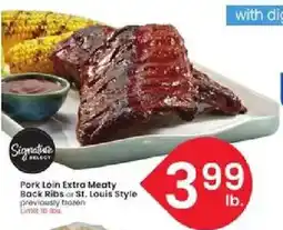 Albertsons Pork Loin Extra Meaty Back Ribs offer