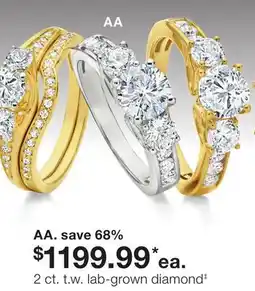JC Penney AA. 2 ct. lab-grown diamond‡ offer