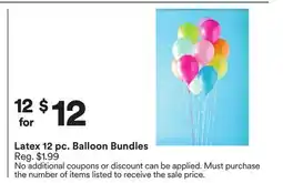 Michaels Latex 12 pc. Balloon Bundles offer
