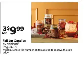 Michaels Fall Jar Candles by Ashland offer