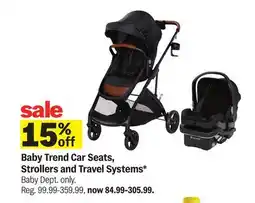 Meijer Baby Trend Car Seats, Strollers and Travel Systems offer