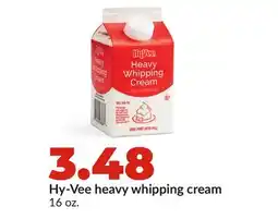 Hy-Vee Hy-Vee heavy whipping cream offer
