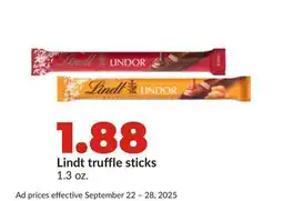 Hy-Vee Lindt truffle sticks offer