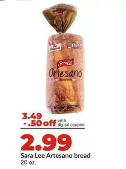Hy-Vee Sara Lee Artesano bread offer