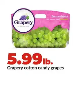 Hy-Vee Grapery cotton candy grapes offer