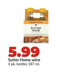 Hy-Vee Sutter Home wine offer