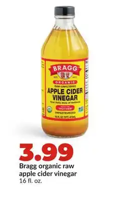 Hy-Vee Bragg organic raw apple cider vinegar offer