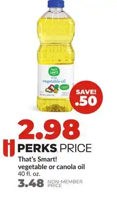 Hy-Vee That's Smart! vegetable or canola oil offer