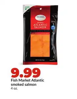 Hy-Vee Fish Market Atlantic smoked salmon offer