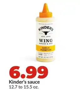 Hy-Vee Kinder's sauce offer