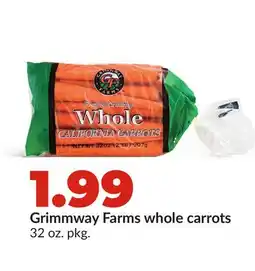 Hy-Vee Grimmway Farms whole carrots offer