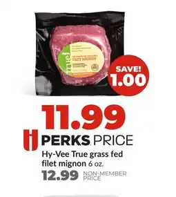 Hy-Vee Hy-Vee True grass fed filet mignon offer