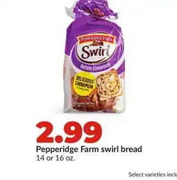Hy-Vee Pepperidge Farm swirl bread offer