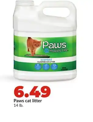 Hy-Vee Paws cat litter offer